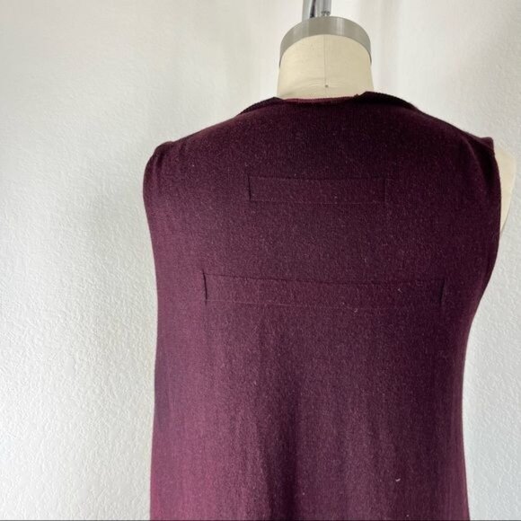 Serien°umerica Cashmere Italy Distressed Hi Lo Tattered Unisex Sweater - Picture 7 of 10